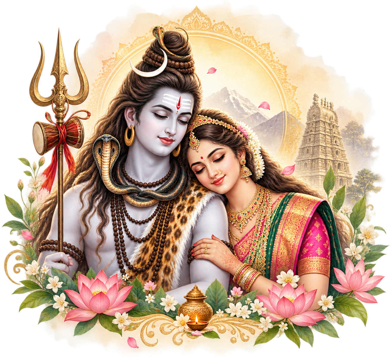 Lord Shiva and Goddess Parvati
